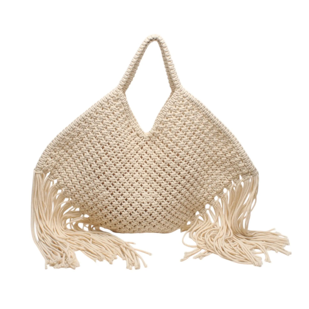Sac tressé à franges Aïana