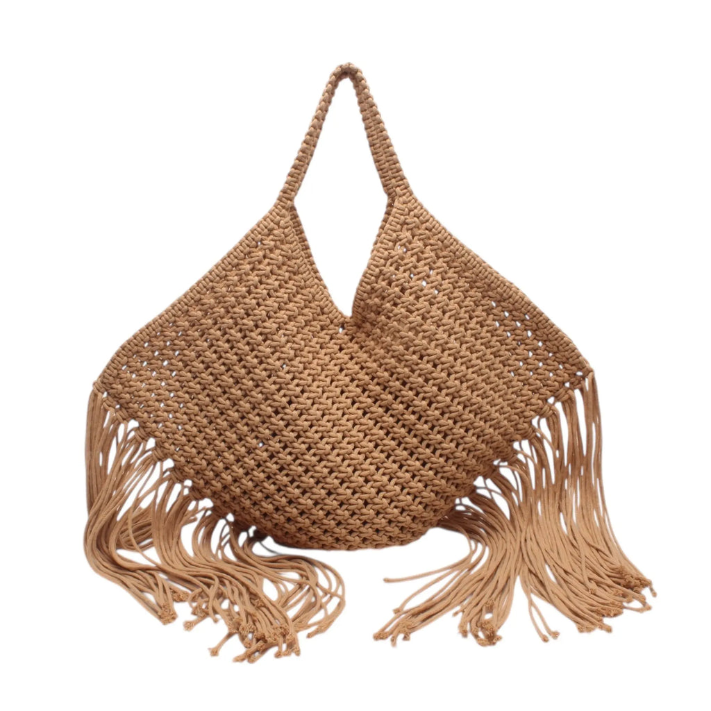 Sac tressé à franges Aïana